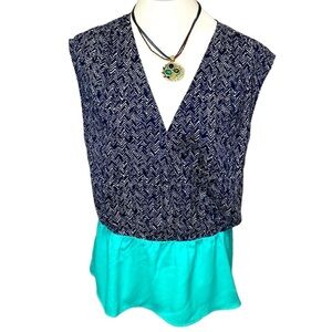 Ann Taylor Surplice Wrap Blouse